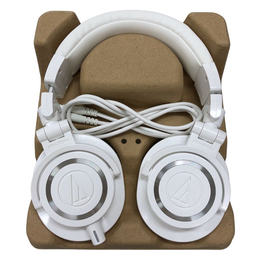 オーディオテクニカ ヘッドホン ATH-M50x ユニセックス ホワイト audio-technica【AFI28】【中古】