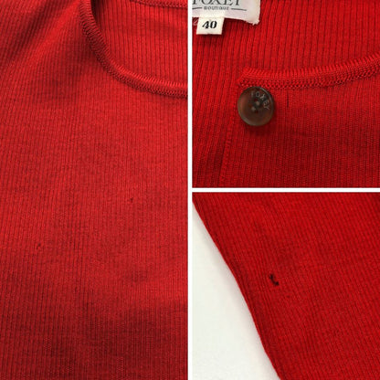 美品◆フォクシー ブティック カーディガン カットソー セットアップ サイズ40 FOXEY BOUTIQUE 【AFB12】