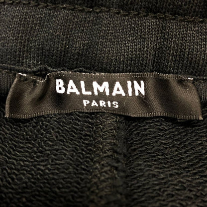 バルマン スウェットパンツ ジョガー イージーパンツ プリントデザイン サイズXS ブラック レディース BALMAIN 【AFB5】