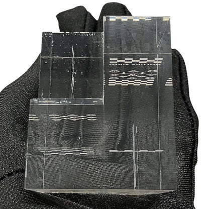 ルイヴィトン 限定ノベルティ クリア ペーパーウェイト 3D モノグラム LOUIS VUITTON【AFI27】【中古】