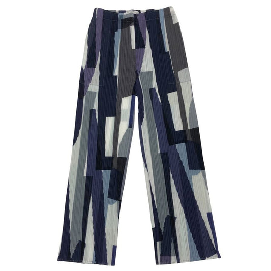 プリーツプリーズ モノグラムプリーツストレートパンツ 30周年記念 サイズ4 PP31JF712 PLEATS PLEASE ISSEY MIYAKE 【AFB10】