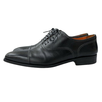 サントーニ レザーシューズ ストレートチップ 8136 ブラック サイズUK8 Santoni 約26.5cm【AFC41】