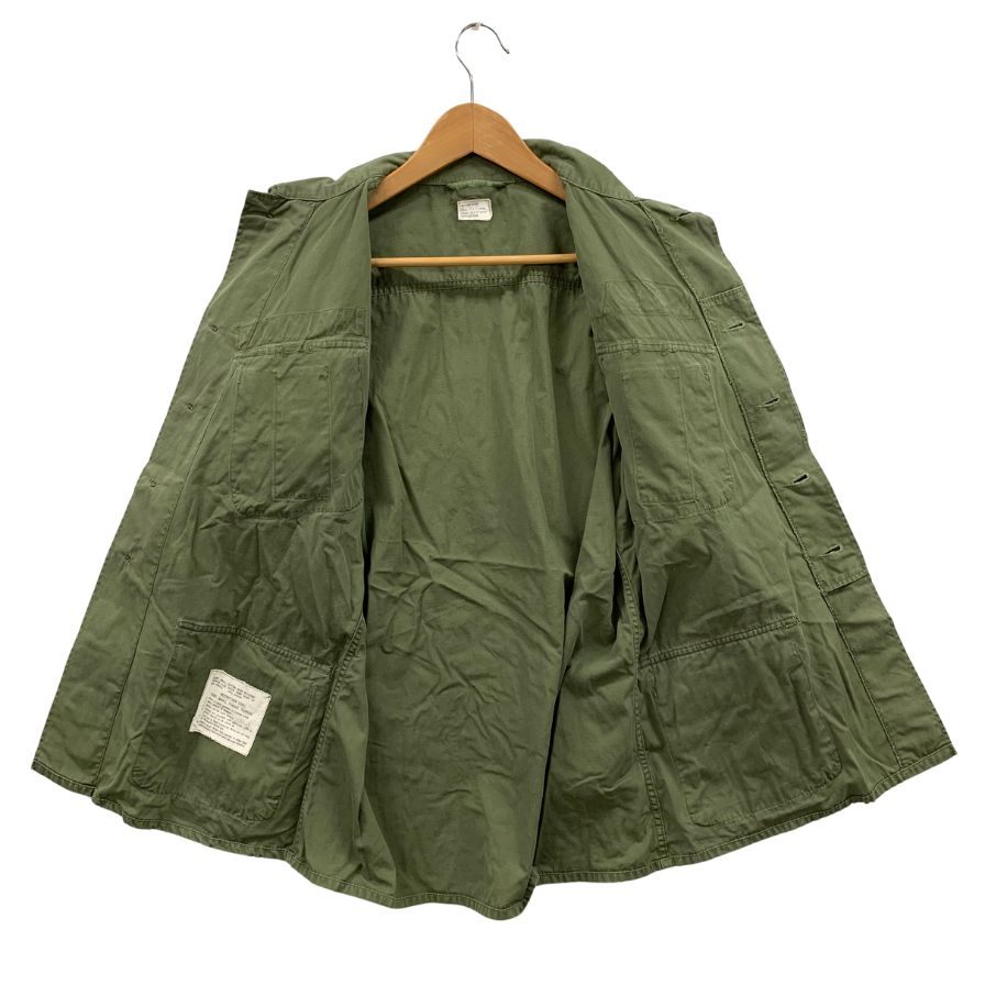 中古◆アメリカ軍 ジャングルファティーグ 半袖 60年代後期 グリーン メンズ サイズMEDIUM-SHORT U.S. Army 【AFB12】