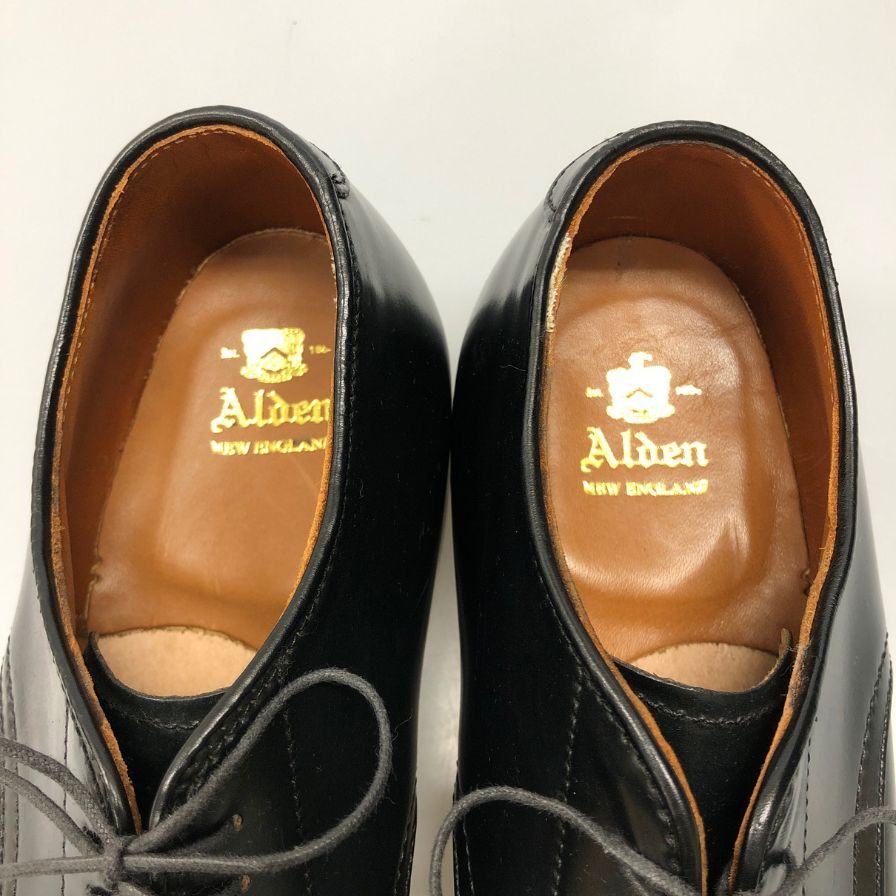 オールデン 53511 プレーントゥ コードバン モディファイドラスト メンズ ブラック サイズ6.5 ALDEN ビジネスシューズ 約24.5cm【LA】【中古】