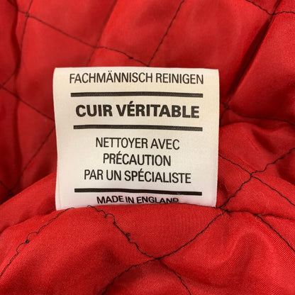 中古◆666 トリプルシックス ダブルライダース イングランド製 初期 ヴィンテージ 死神タグ ターコイズブルー サイズ34 TRIPLE SIX 【AFA6】