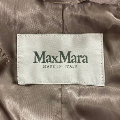 極美品◆マックスマーラ テディコート 101604936 アルパカ サイズS サンド MaxMara 【AFA10】