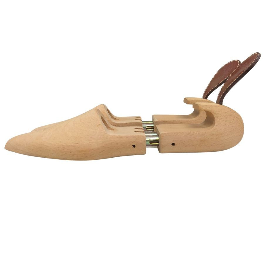 ラ コルドヌリ アングレーズ シューツリー 木製 レザーフラップ付 メンズ サイズ38 LA CORDONNERIE ANGLAISE 約26.5cm【AFC36】