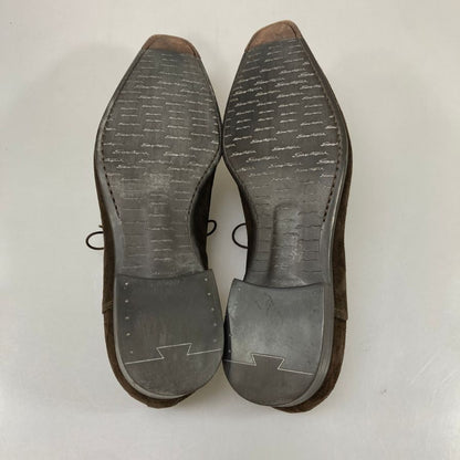 サントーニ レザーシューズ 12033 メダリオン 内羽根 スエード ブラウン メンズ サイズ25cm Santoni 約25.0cm【AFD3】