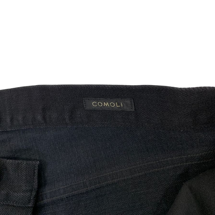コモリ 25AW ブラックデニム テーパードパンツ ブラック メンズ サイズ2 C03-03005 COMOLI 【AFB10】