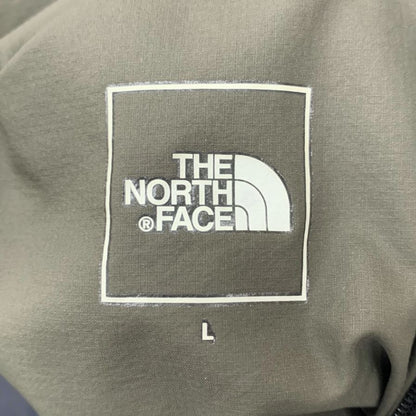 美品◆ザ ノースフェイス リバーシブル NY82180 ダウンジャケット フーディ メンズ カーキ ブラック サイズL THE NORTH FACE 【AFA21】