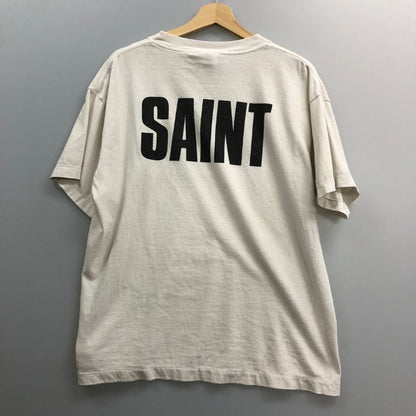中古◆セントマイケル 半袖Tシャツ プリント friends ホワイト系 メンズ サイズS SAINT MICHAEL 【AFB2】
