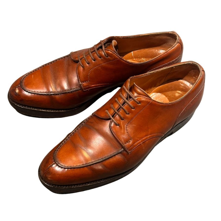 バーニーズニューヨーク エドワードグリーン製 Uチップ 32ラスト ブラウン サイズUK7 メンズ BARNEYS NEW YORK ビジネスシューズ 約25.5cm【LA】【中古】