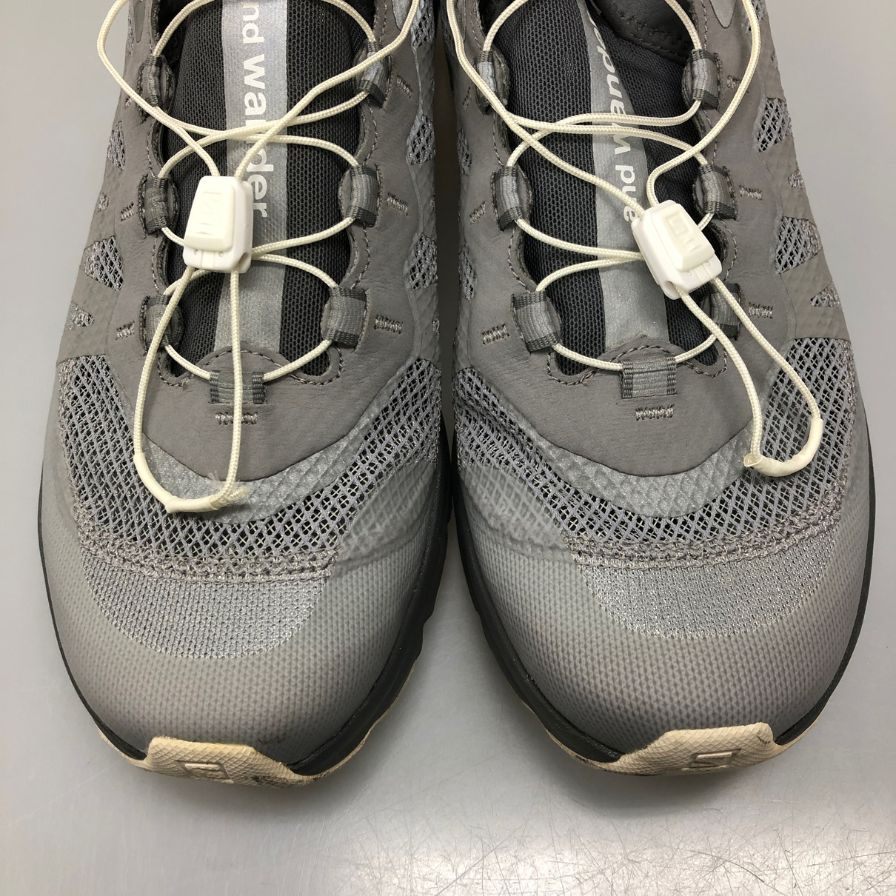 サロモン アンドワンダーコラボ スニーカー reflective mesh sneaker  グレー サイズ27cm メンズ SAROMON 約27.0cm【AFD12】