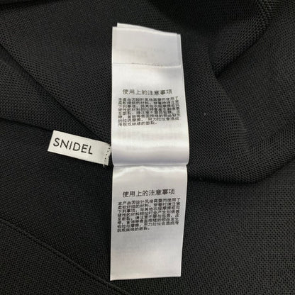 中古◆スナイデル ワンピース ポリエステル ブラック 半袖 サイズフリー レディース SNIDEL 【AFB45】