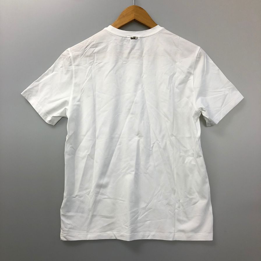 美品◆ヘルノ クルーネック コットン シャツ メンズ サイズ 44 ホワイト HERNO 【AFB38】