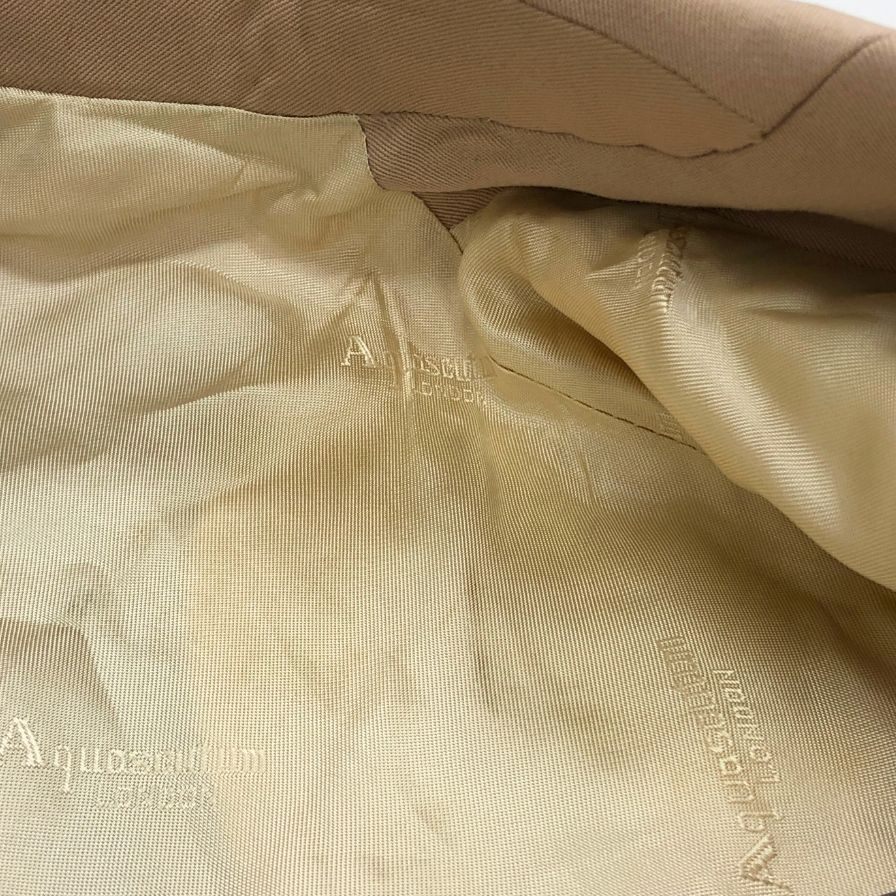 アクアスキュータム バルカラーコート ヴィンテージ イングランド製 ベージュ メンズ ベージュ サイズ34 Aquascutum【LA】