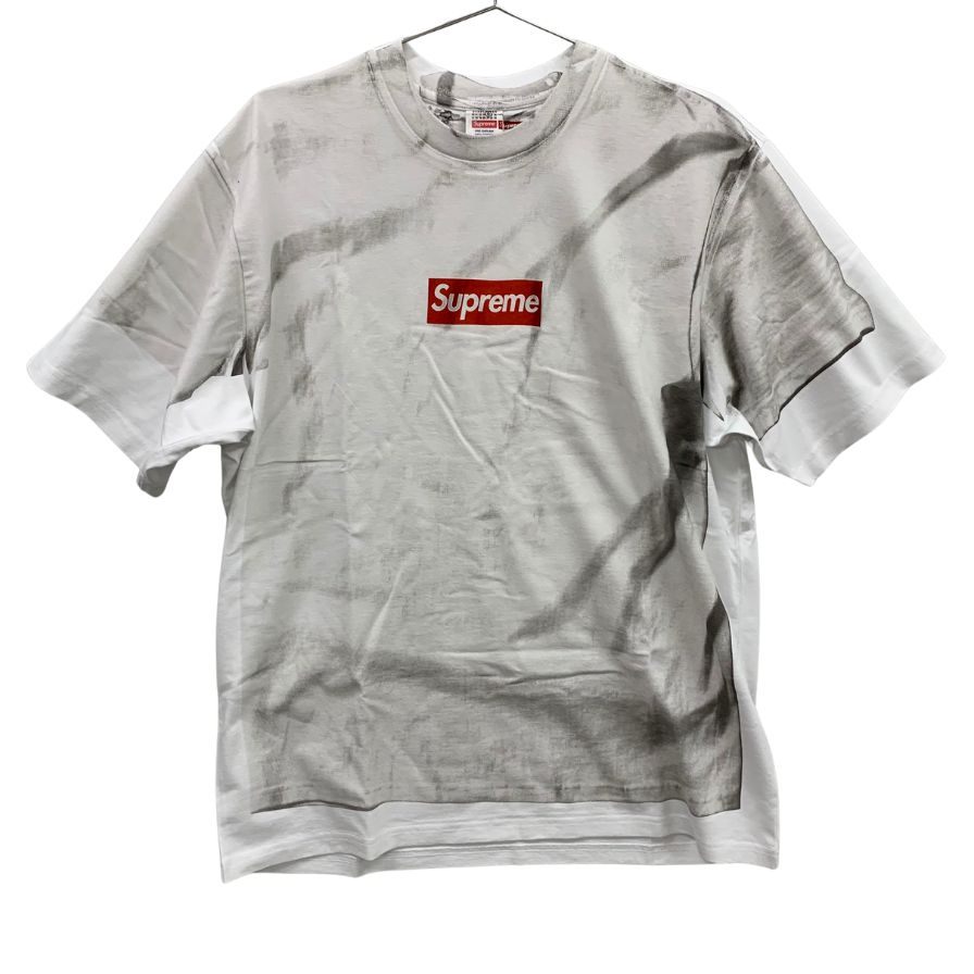 極美品◆シュプリーム × エムエムシックス メゾンマルジェラ ロゴTシャツ 24SS ホワイト メンズ サイズM Supreme MM6 Maison Margiela 【AFB36】