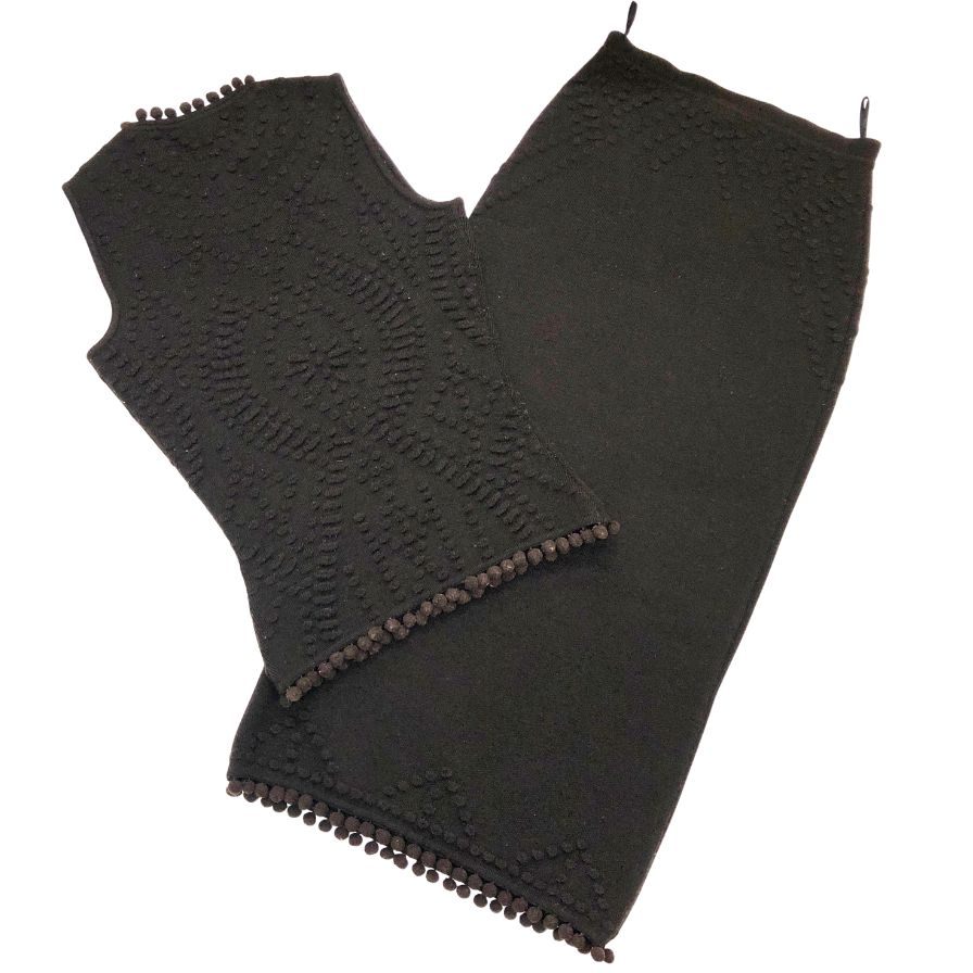 中古◆クリスチャンディオール ブティック ジョンガリアーノ期 ニットセットアップ ウール レディース ブラウン サイズ４Christian Dior 【AFB11】