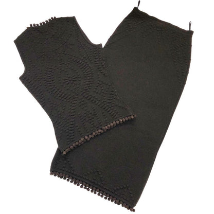 中古◆クリスチャンディオール ブティック ジョンガリアーノ期 ニットセットアップ ウール レディース ブラウン サイズ４Christian Dior 【AFB11】