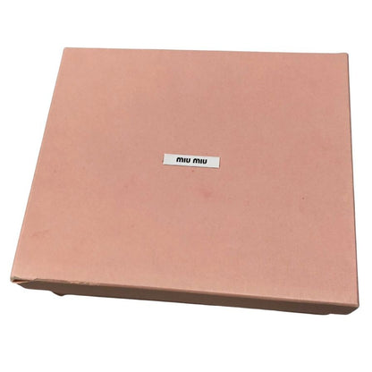 ミュウ ミュウ サンダル デニム ベルト サイズ38 インディゴ miu miu 約24.5cm【AFD3】