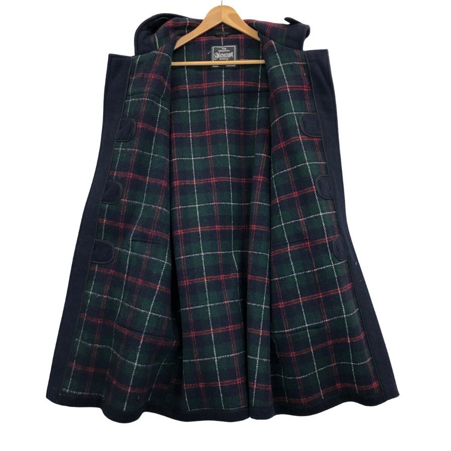 中古◆グローバーオール ダッフルコート 80S イングランド製 ネイビー ウール メンズ サイズUSA42 gloverall 【AFA11】