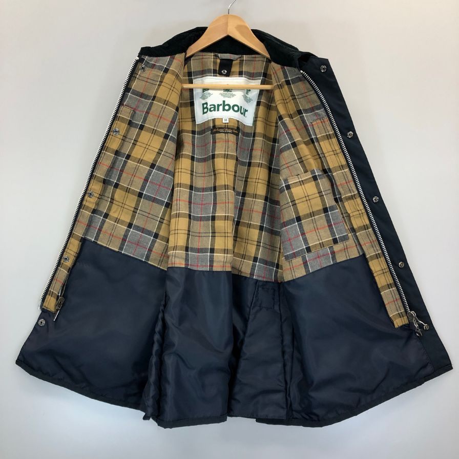 バブアー ジャケット ノンオイル 1902187 ハーフ丈 カバーオール ネイビー メンズ サイズ38 Babour BEDALE SL 2LAYER【LA】