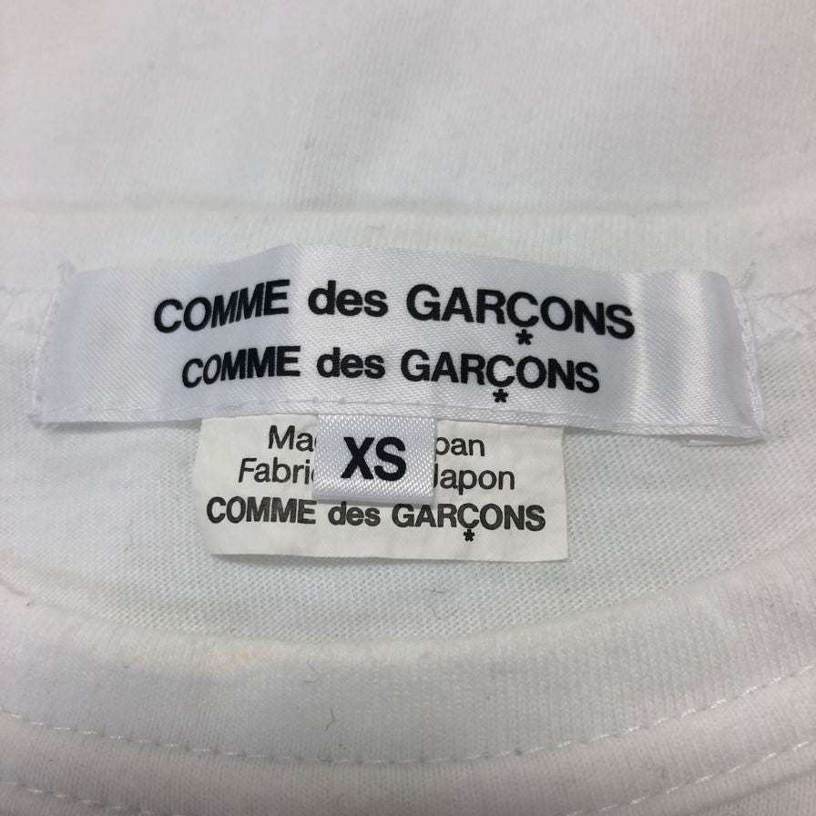 中古◆コムデギャルソン レディース 長袖異素材トップス RG-B011 AD2020 日本製 サイズXS ホワイト COMME des GARCONS 【AFB36】