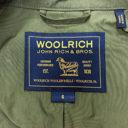 極美品◆ウールリッチ ウーレンミルズ ナイロンコート カーキ レディース サイズS WOOLRICH WOOLEN MILLS 【AFB5】
