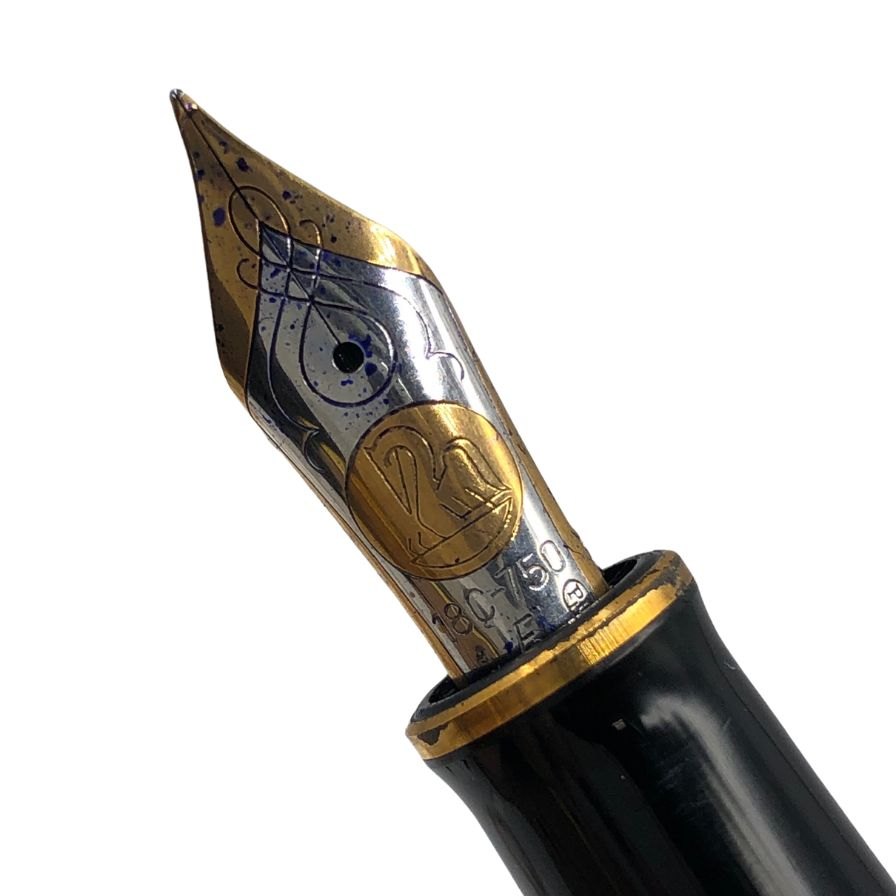 ペリカン 万年筆 スーベレーン ペン先18C-750 ブラック ゴールド PELIKAN【AFI7】