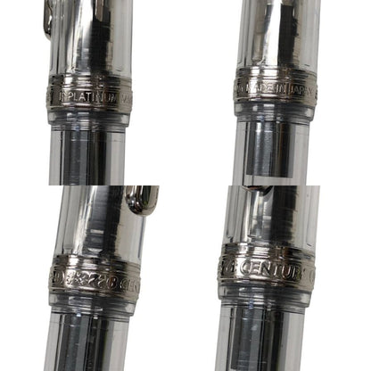 プラチナ 万年筆 センチュリー 3776 透明 クリア ペン先14K F 585 日本製 PLATINUM CENTURY【AFI12】