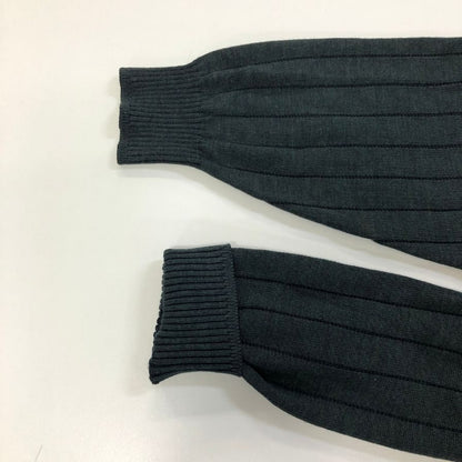 中古■アラミス ニット デザイン切替 オーバーサイズ 毛100% 日本製 メンズ サイズ3L グリーン ARAMIS 【AFB2】