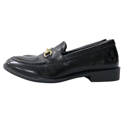 グラベラ ビットローファー ブラック S(約25cm-25.5cm) メンズ 革靴 glabella GOLD BIT LOAFER 約25.0cm【AFC40】