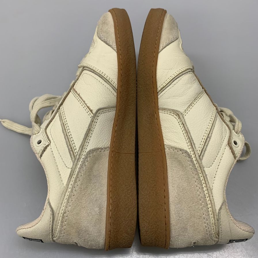 アミアレクサンドルマトゥッシ ローカットスニーカー ガムソール 刺繍 ホワイト メンズ サイズ40 AMI Alexandre Mattiussi 約25.0cm【AFD4】