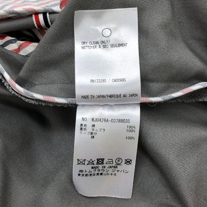 トム ブラウン ジャケット MJU426A 裏地ストライプ コットン メンズ グレー サイズS相当 THOM BROWNE【LA】