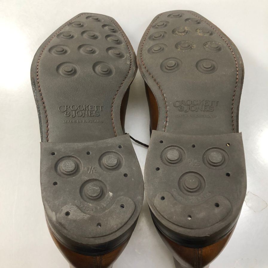 クロケット＆ジョーンズ  レザー チャッカブーツ  TETBURY サイズUK8.5 ブラウン Crockett & Jones ブーツ 約27.0cm【LA】【中古】