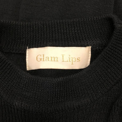 美品◆グラムリップス ニット ブラック レディース サイズフリー Glam Lips 【AFB9】