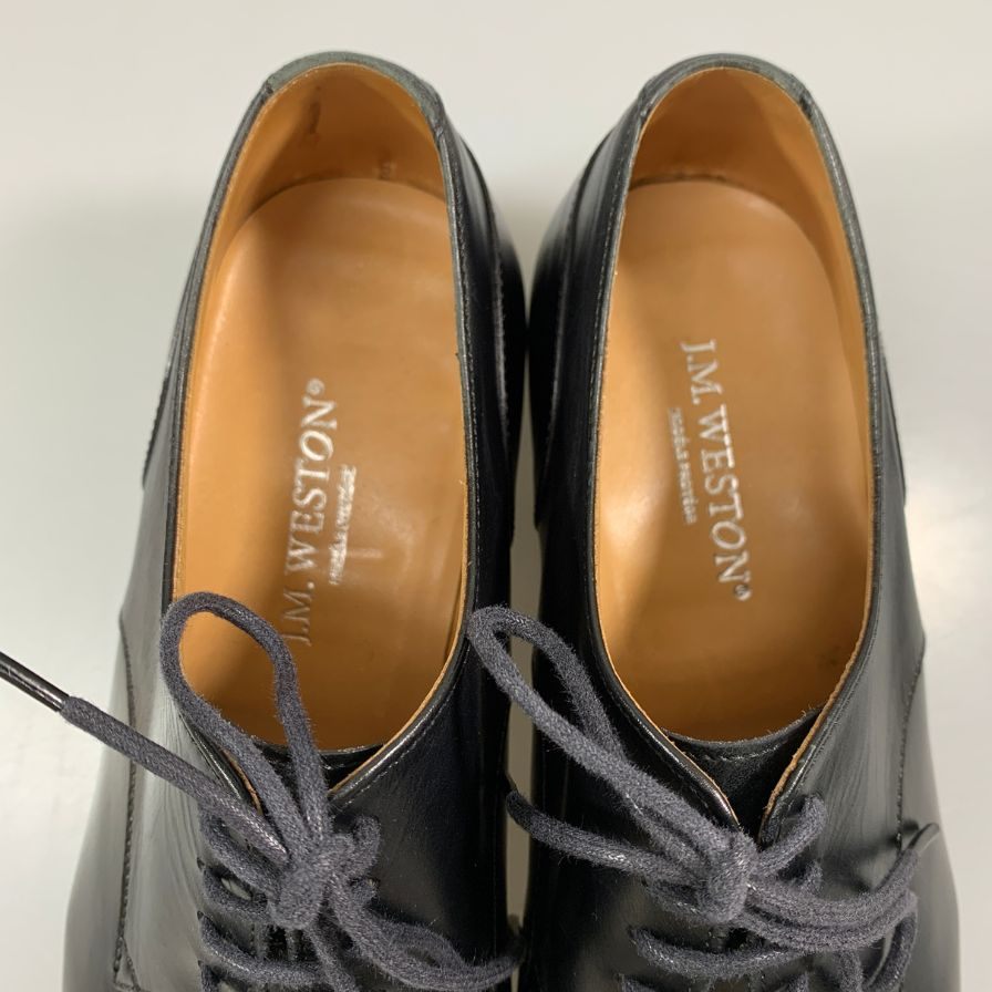 J.M.ウエストン  プレーントゥ ブラック レディース  サイズ 2.5  J.M.Weston 約22.5cm【AFC3】