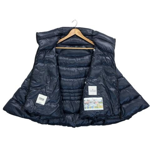 中古◆モンクレール ダウンポンチョ シャラン ネイビー レディース サイズ0 MONCLER CHALAIN 【AFA8】
