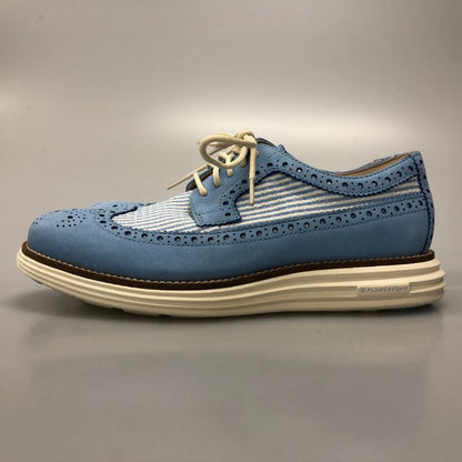 コールハーン レザーシューズ C38485 オリジナルグランドリマスタードロングウィングオックスフォード サイズ7 ブルー系 メンズ COLE HAAN 約25.5cm【AFC2】