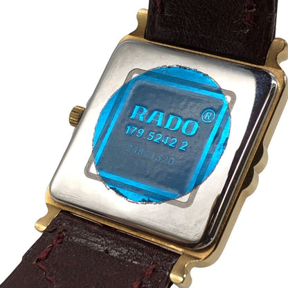 ラドー クオーツ時計 スクエア ゴールド メンズ 179.5242.2 RADO【AFI7】