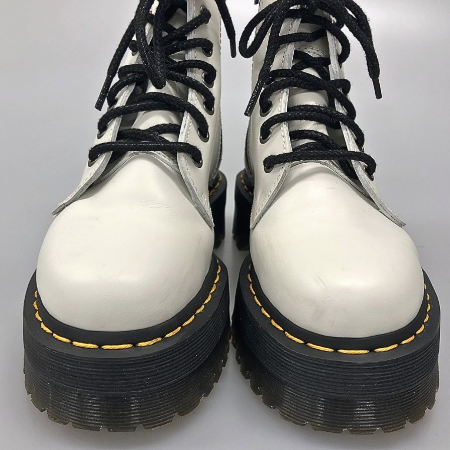 ドクターマーチン レースアップブーツ ジェイドン サイドジップ レザー 15265100 ホワイト レディース サイズUK4 Dr.MARTENS JADON 約23.0cm【AFD6】