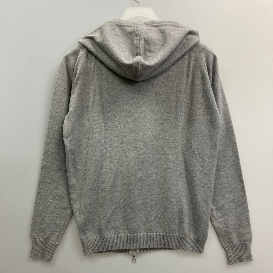 中古◆ジョンスメドレー ダブルジップ コットン パーカー イングランド製 メンズ  サイズS グレー JOHN SMEDLEY 【AFB46】