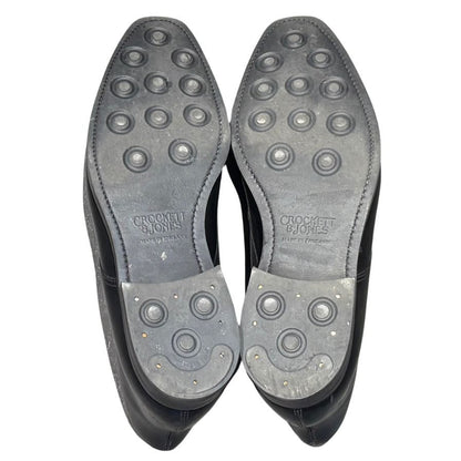 クロケット&ジョーンズ レザーブーツ チャッカ テットベリー ブラック サイズUK9E CROCKETT&JONES ブーツ 約27.5cm【LA】【中古】