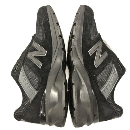 ニューバランス ローカットスニーカー スウェード メッシュ M990BB5 トリプル ブラック メンズ サイズ28.5cm New Balance 約28.5cm【AFD13】