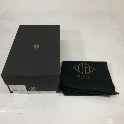 ダブルエイチ NWH-0001S 別注 ビットローファー カーフスエード ブラック サイズ8.5 メンズ WH 約26.5cm【AFD8】