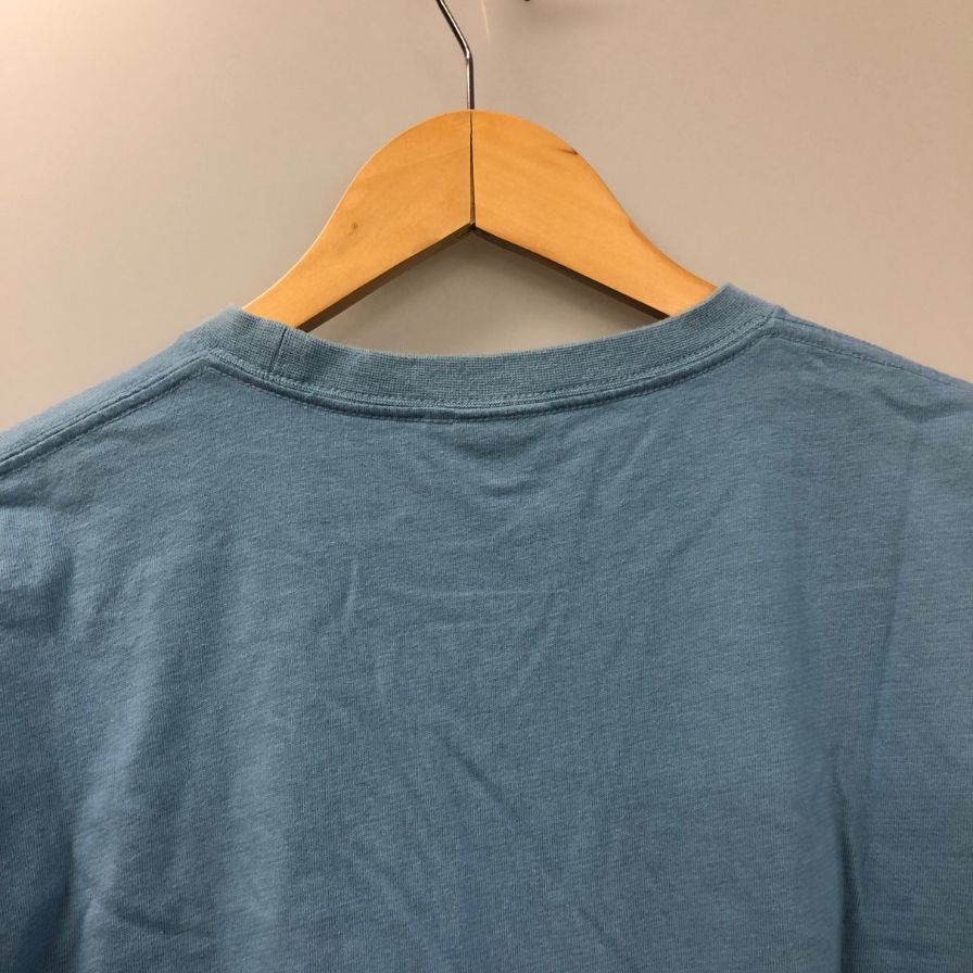 中古◆ヘリーハンセン 半袖Tシャツ 胸ジップポケット ブルー メンズ サイズM HELLY HANSEN 【AFB26】