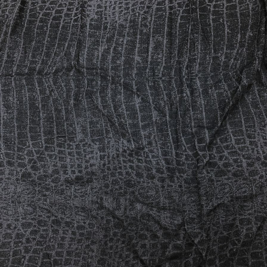 フェンディ ストール マフラー エキゾティック柄透かし 100×110 メンズ グレー系 FENDI【AFI21】