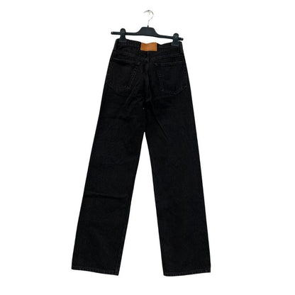 アレキサンダーワン デニムパンツ ロゴ ブラック メンズ サイズ24 alexander wang 【AFB32】