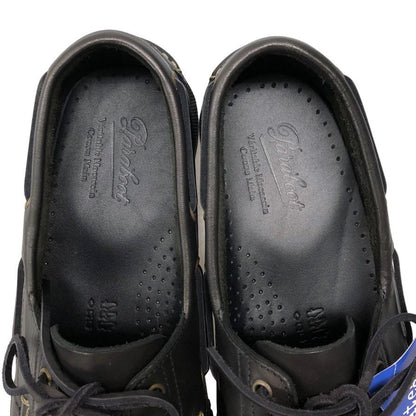 パラブーツ レザーデッキシューズ バース ブラック メンズ UK8 PARABOOT BARTH デッキシューズ 約26.5cm【LA】【中古】