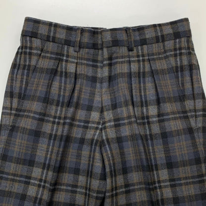 ブルックスブラザーズ スラックス ウール チェック メンズ サイズW30 グレー Brooks Brothers 【AFB41】